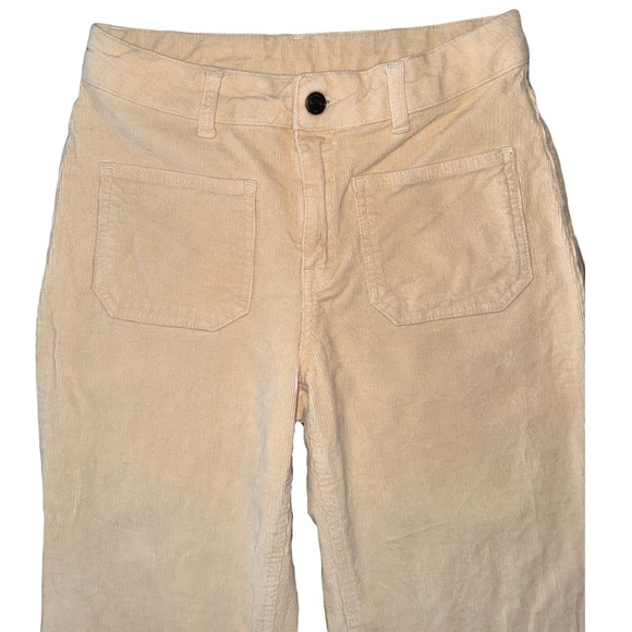 Vanessa Bruno Dompey Flare Pants Corduroy Cream Size EU 38 - Picture 5 of 10